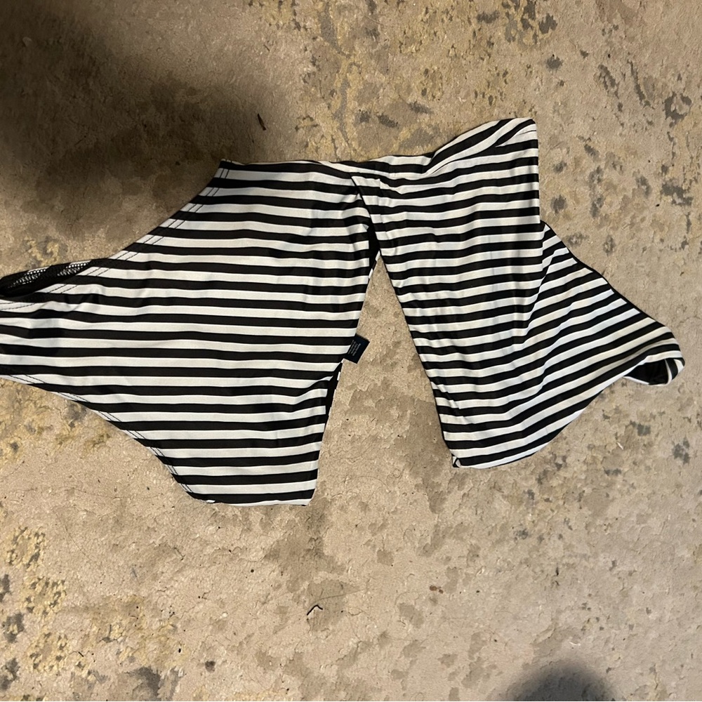 Beach Riot Monochrome Striped Top